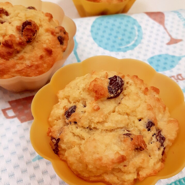 Hmで 生おから レーズンのマフィン レシピ 作り方 By Acchan66 楽天レシピ